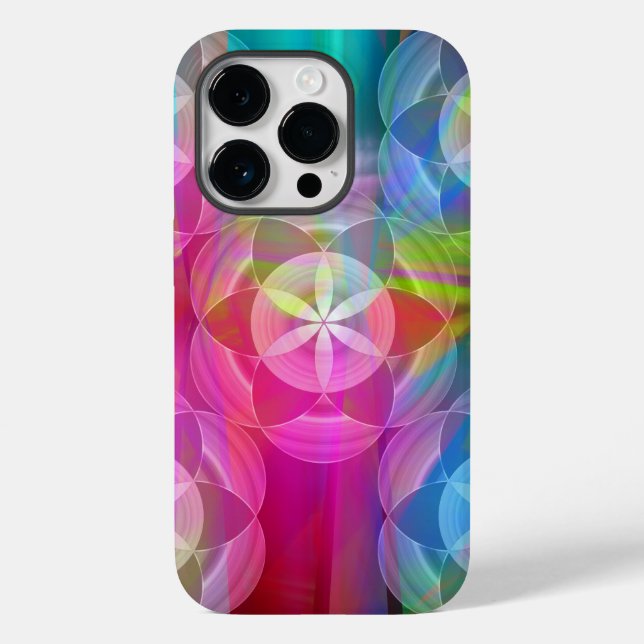 The Flower of Life, Geometric Patterns Case-Mate iPhone Case (Back)