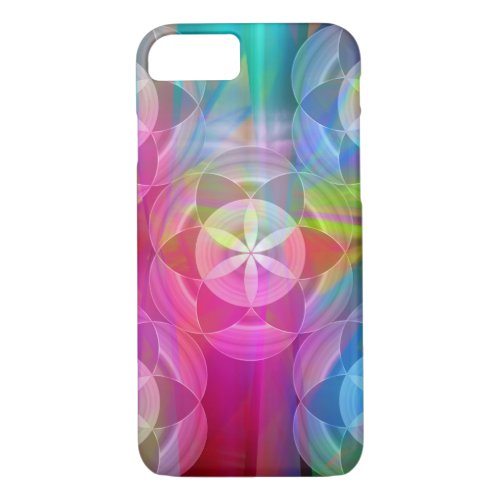 The Flower of Life Geometric Patterns iPhone 87 Case