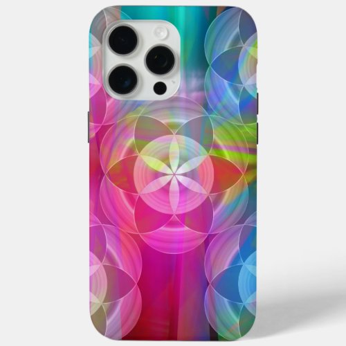 The Flower of Life Geometric Patterns iPhone 15 Pro Max Case