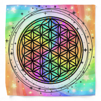 The “Flower of Life" pattern with a surrounded by Bandana