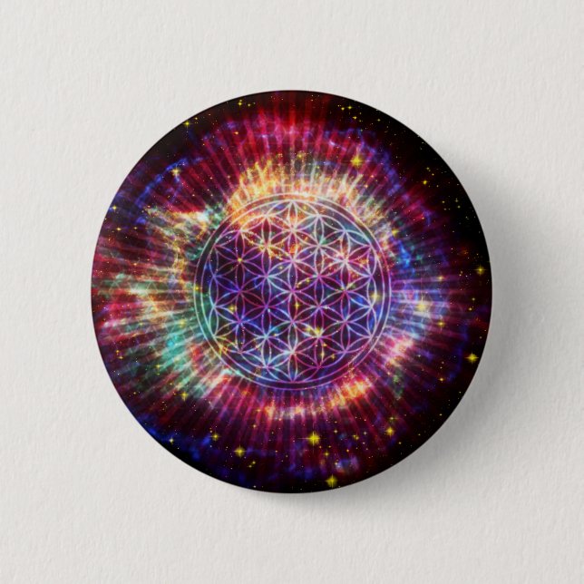 The Flower Pinback Button (Front)
