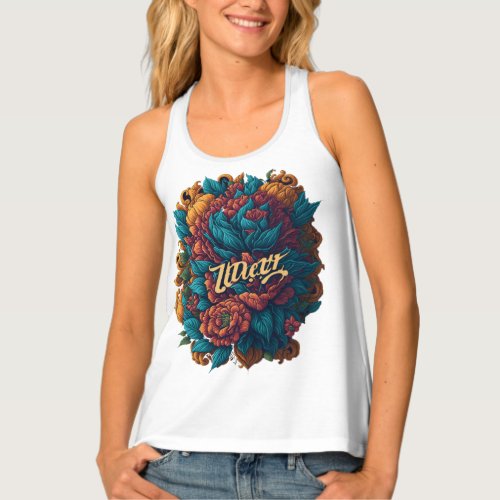 The flower that brings good fortune tank top