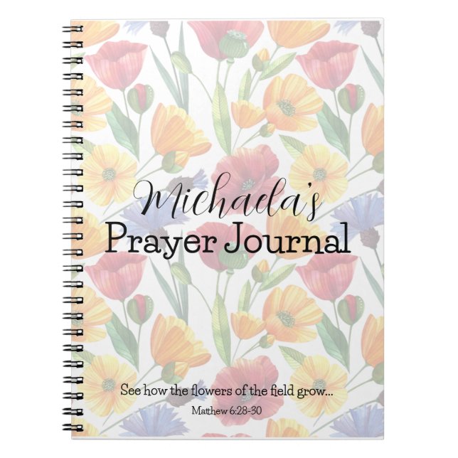The Flowers of the Field Prayer Journal (Front)