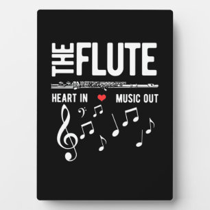 The Flute Heart In Music Out Plaque