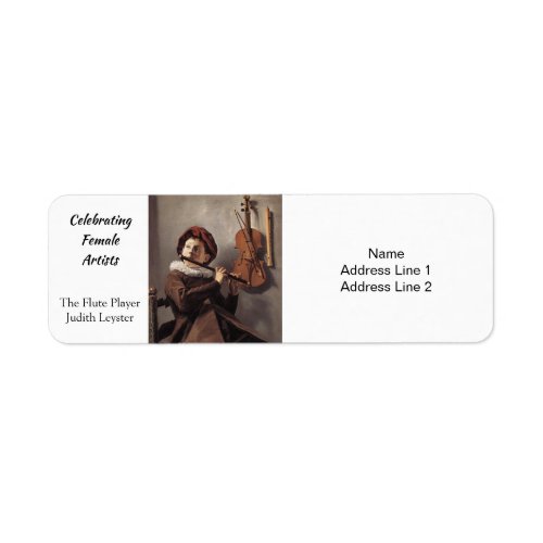 The Flute Player by Judith Leyster  Label