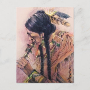 The Flute Player Postcard