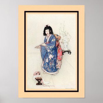 'the Flute' Poster by Vintagearian at Zazzle
