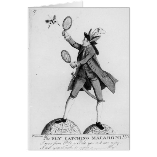 The Fly Catching Macaroni Cards (Front)