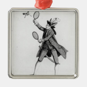 The Fly Catching Macaroni Metal Ornament