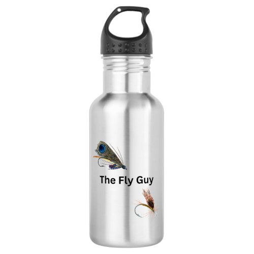 The Fly Guy Fly Fishing Fishermen Sportsmen Stainless Steel Water Bottle