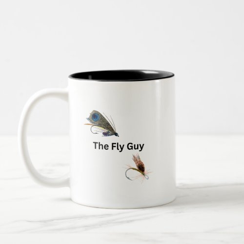 The Fly Guy Fly Fishing Fishermen Sportsmen Two_Tone Coffee Mug