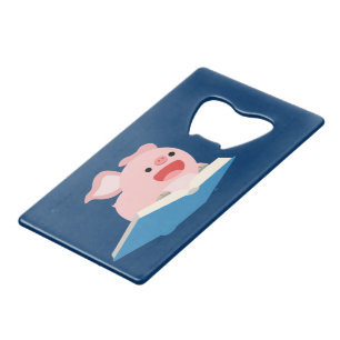 The Flying Book and Cartoon Pig Bottle Opener