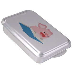 The Flying Book and Cartoon Pig Cake Pan
