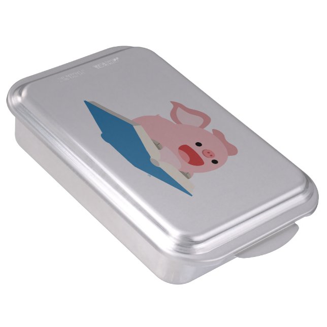 The Flying Book and Cartoon Pig Cake Pan (Side)
