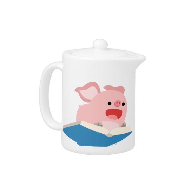 The Flying Book and Cartoon Pig Teapot (Left)