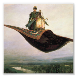 The Flying Carpet by Viktor Vasnetsov (1880) Photo Print