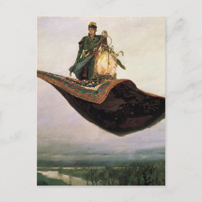The Flying Carpet by Viktor Vasnetsov (1880) Postcard (Front)