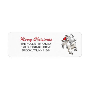 The Flying Christmas Goat Label