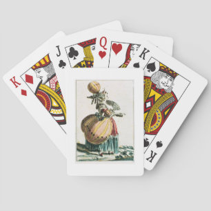 The Flying Coquette, c.1784 (colour engraving) Poker Cards