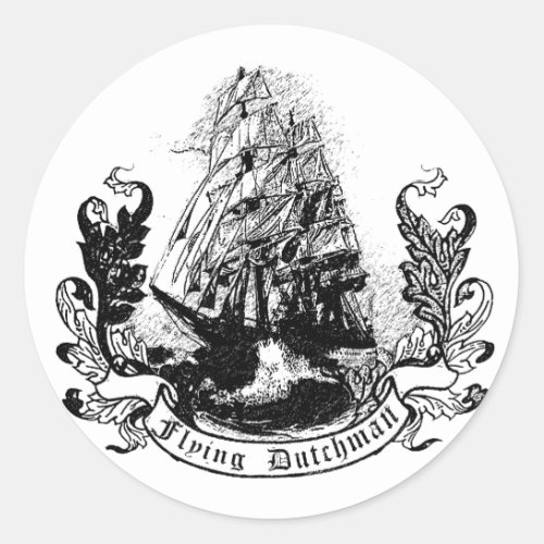 The Flying Dutchman Classic Round Sticker