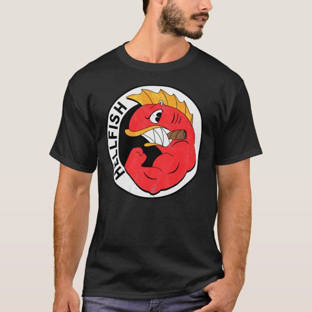 The Flying Hellfish Logo Classic T-Shirt (Front)