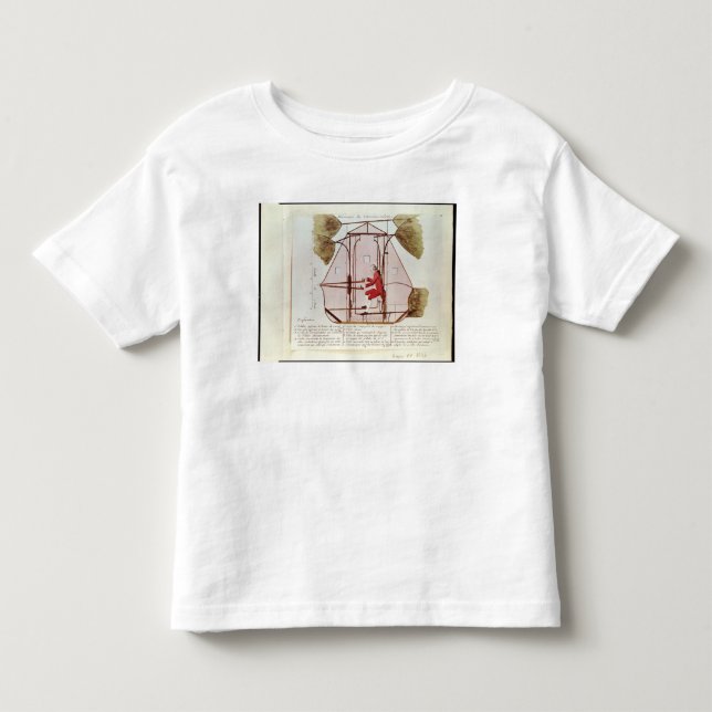 The Flying Machine of Jean Pierre Blanchard Toddler T-shirt (Front)