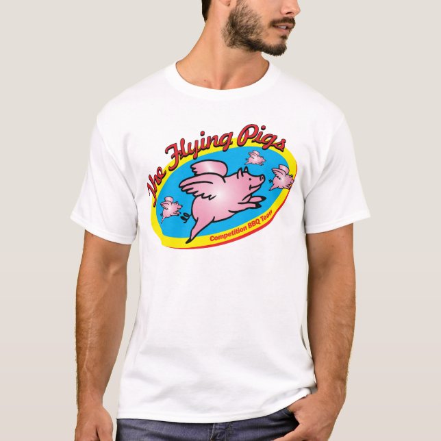 The Flying Pigs Competition BBQ Team T-Shirt (Front)
