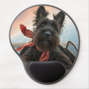The Flying Scottish Terrier Dog Gel Mouse Pad