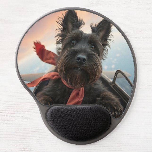 The Flying Scottish Terrier Dog Gel Mouse Pad (Front)