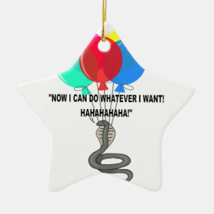 The Flying Snake Ceramic Ornament