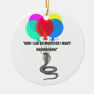 The Flying Snake Ceramic Ornament