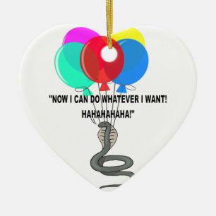 The Flying Snake Ceramic Ornament