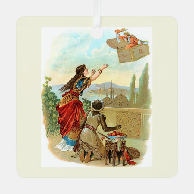 The Flying Trunk  Metal Ornament (Front)