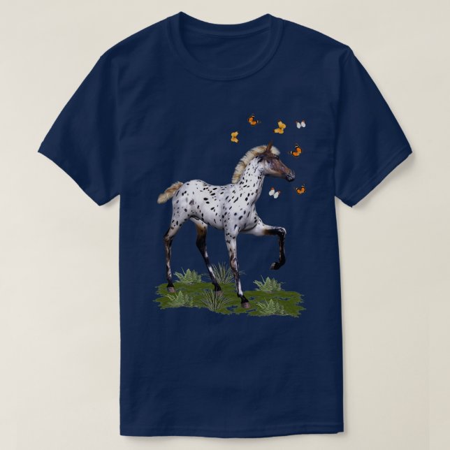 The Foal and the Butterflies T-Shirt (Design Front)