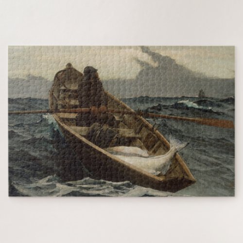 The Fog Warning  Halibut Fishing by Winslow Homer Jigsaw Puzzle