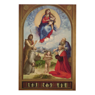The Foligno Madonna, c.1511-12 Wood Wall Art