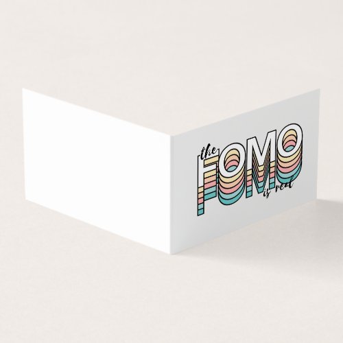 The Fomo is Real Pastel Modern Mood Typography