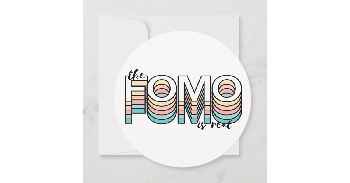 Curated visual reference: Picture Idea: The Fomo Is Real Pastel Modern Mood Typography Invitation