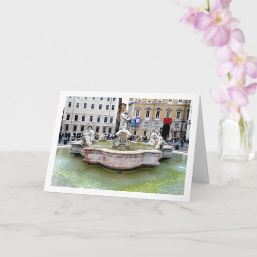 The Fontana del Moro Roma Italy Card