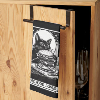 The Food Lover Funny Tarot Kitchen Towel