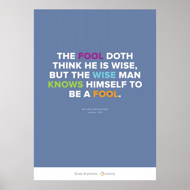 The Fool and the Wise Man Poster (Front)