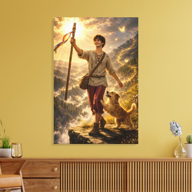 The Fool Canvas Print (Insitu(LivingRoom))