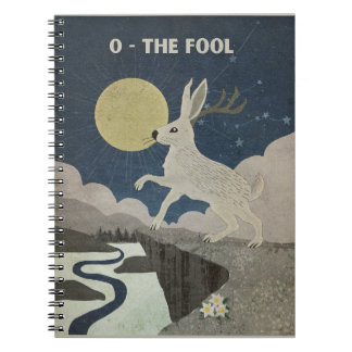 The Fool Major Arcana Poster with the Jackalope Notebook