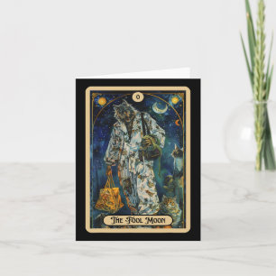 The Fool Moon Werewolf (the Fool) Halloween Tarot Card