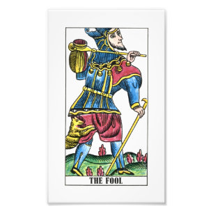 The Fool or Jester Tarot Card Photo Print