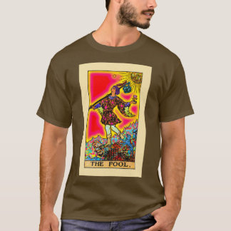 The Fool Psychedelic Tarot in Rainbow T-Shirt