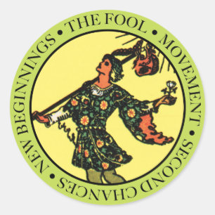 The Fool Sticker with Text