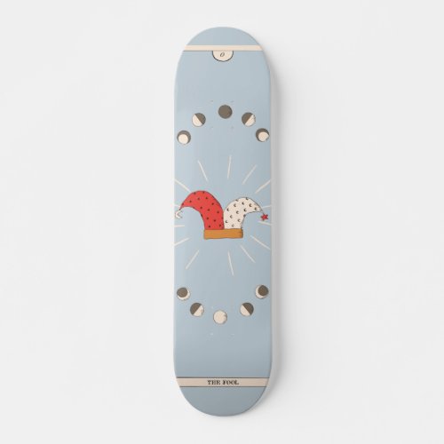 The Fool tarot card esoteric fortuneteller zodiac Skateboard