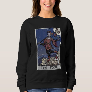 The Fool Tarot Card Halloween Jester Gothic Spooky Sweatshirt