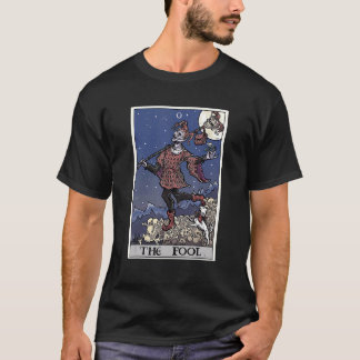 The Fool Tarot Card Halloween Jester Gothic Spooky T-Shirt